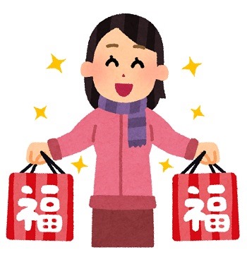 shopping_fukubukuro_woman shopping_fukubukuro_woman