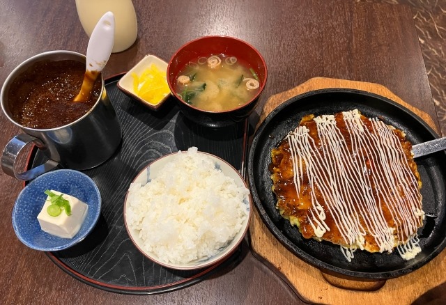 お好み焼き定食