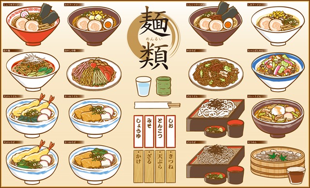 イラストAC-麺類